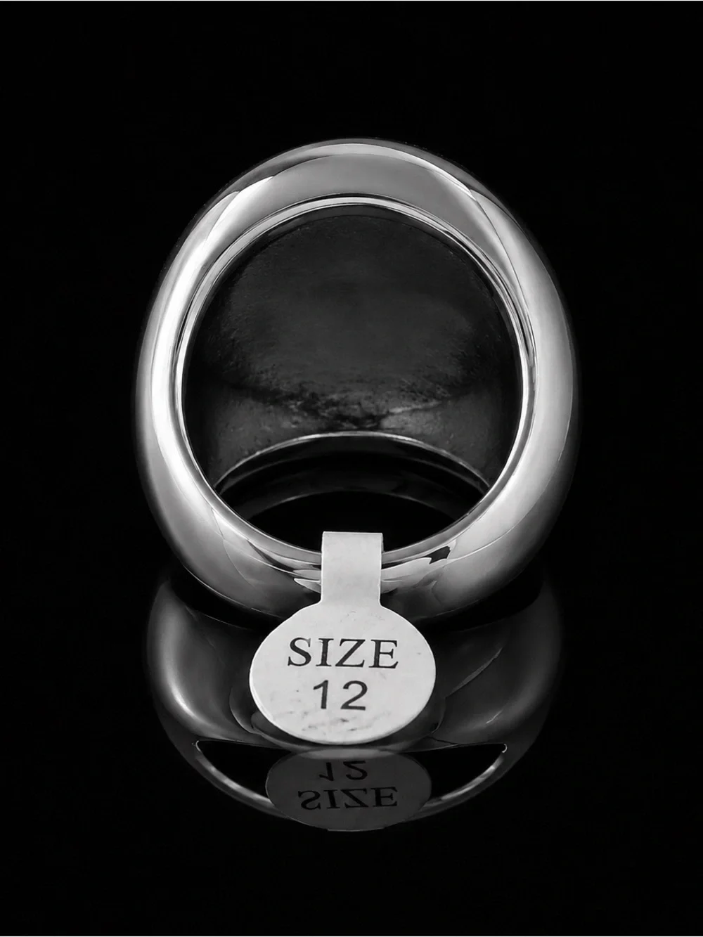 Tree of Life Ring in polished 316L stainless steel size 12